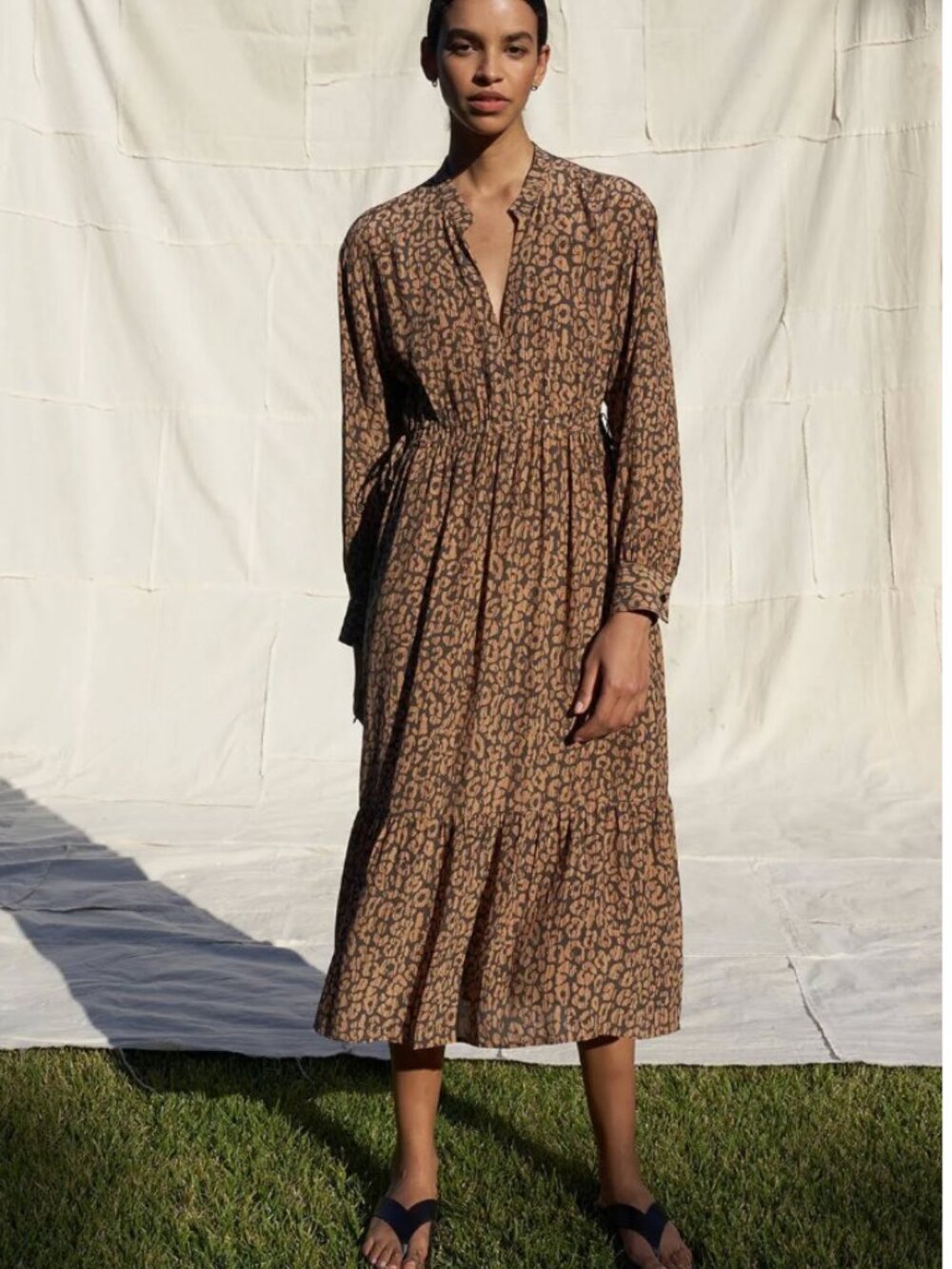 Rails Maple Dress Batik Cheetah - Size Medium